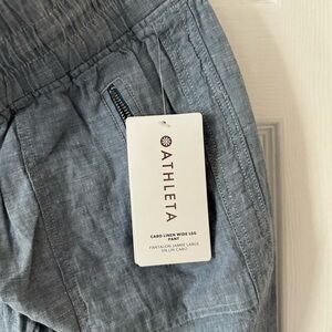 Athleta linen pants nwt